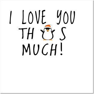 Pinguin love you Posters and Art